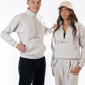 Oat Retro Half Zip with Airflow