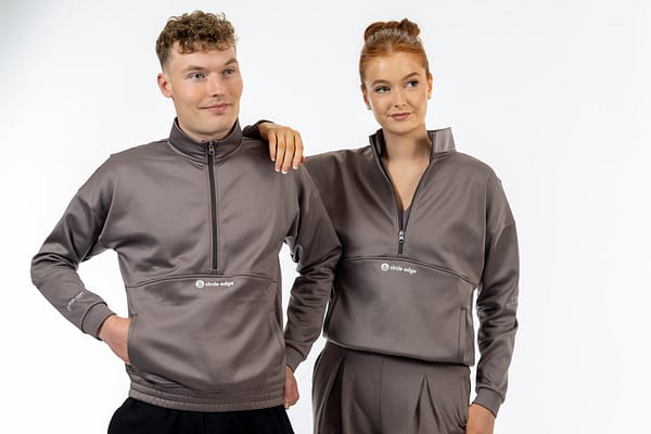 Mauve Unisex Half Zip