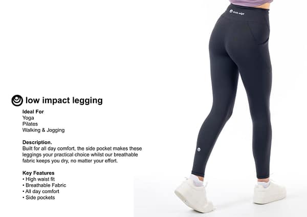 Cara Low Impact Legging Black - Image 5