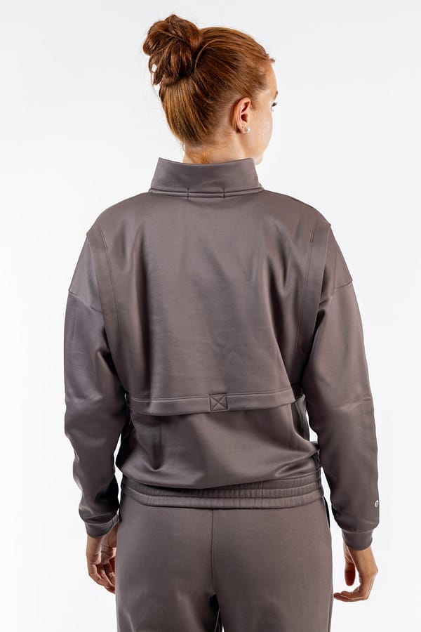 Mauve Unisex Half Zip - Image 2