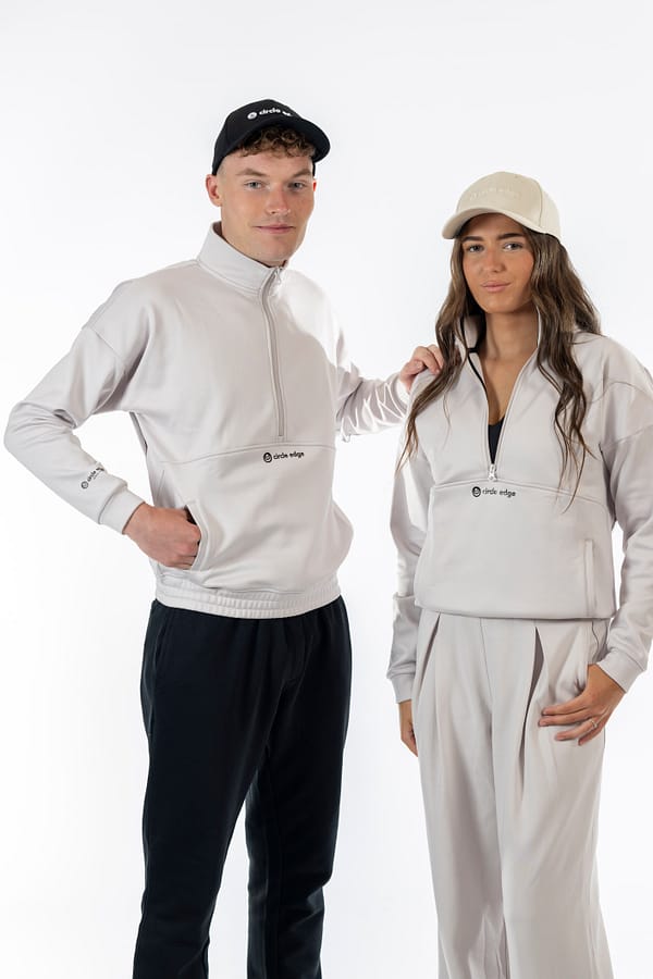 Oat Unisex Half Zip
