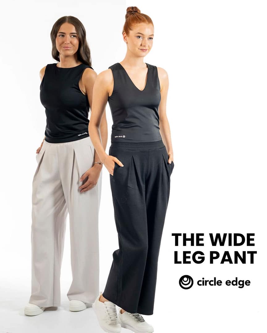 Circle Edge Wide Leg Pant